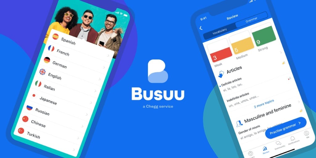 App học tiếng anh Busuu