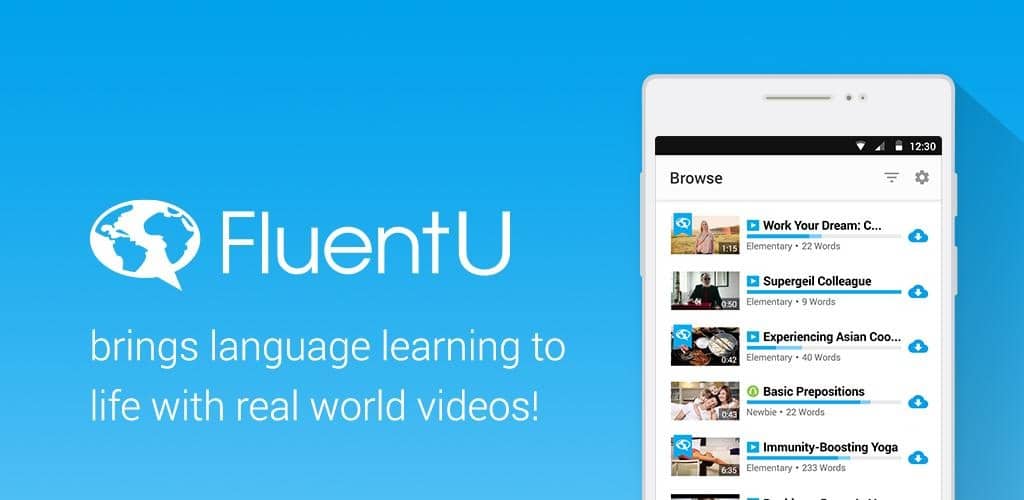 App học tiếng anh FluentU