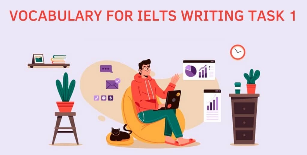 Từ vựng IELTS Writing Task 1 giới từ miêu tả vị trí