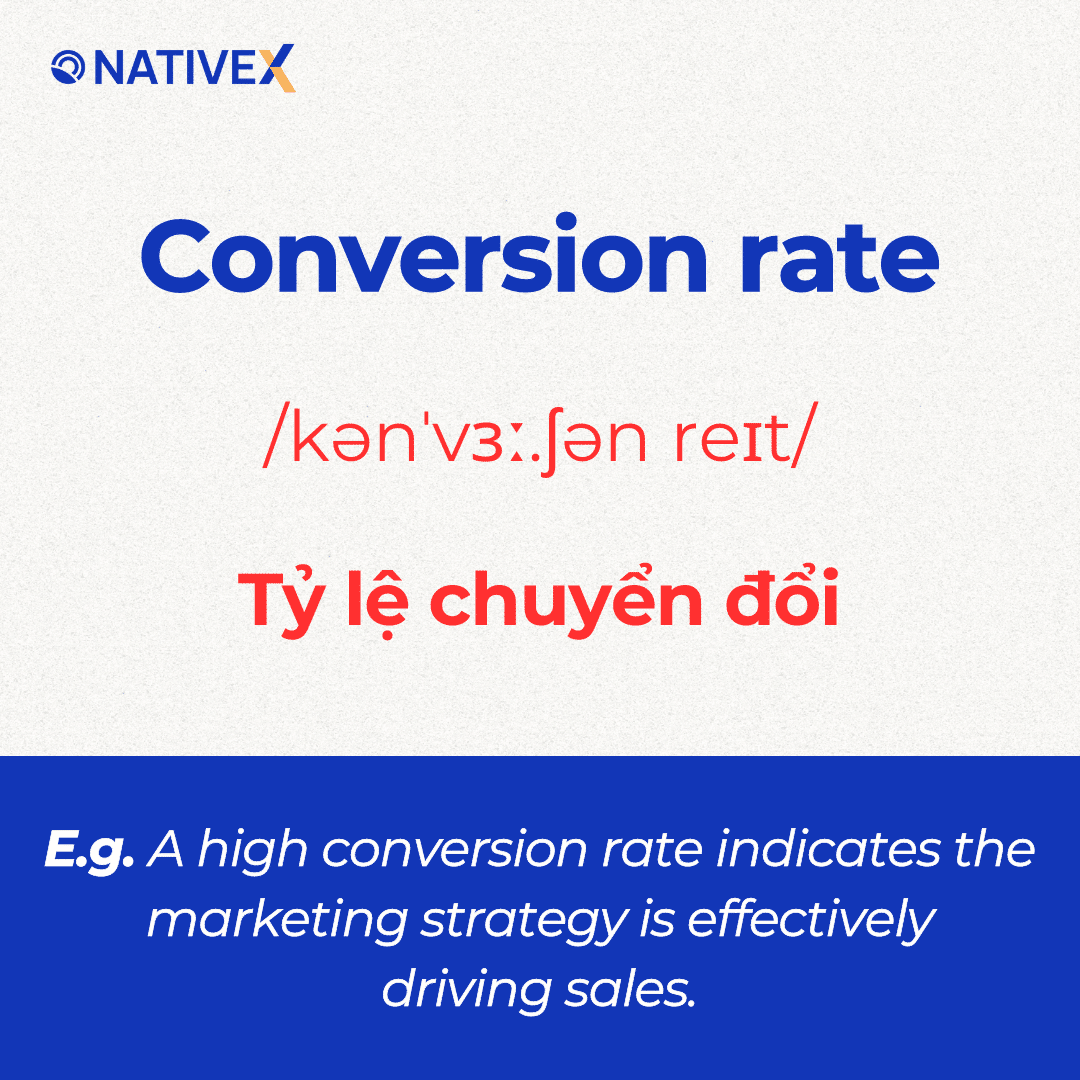 Thuật ngữ conversion rate