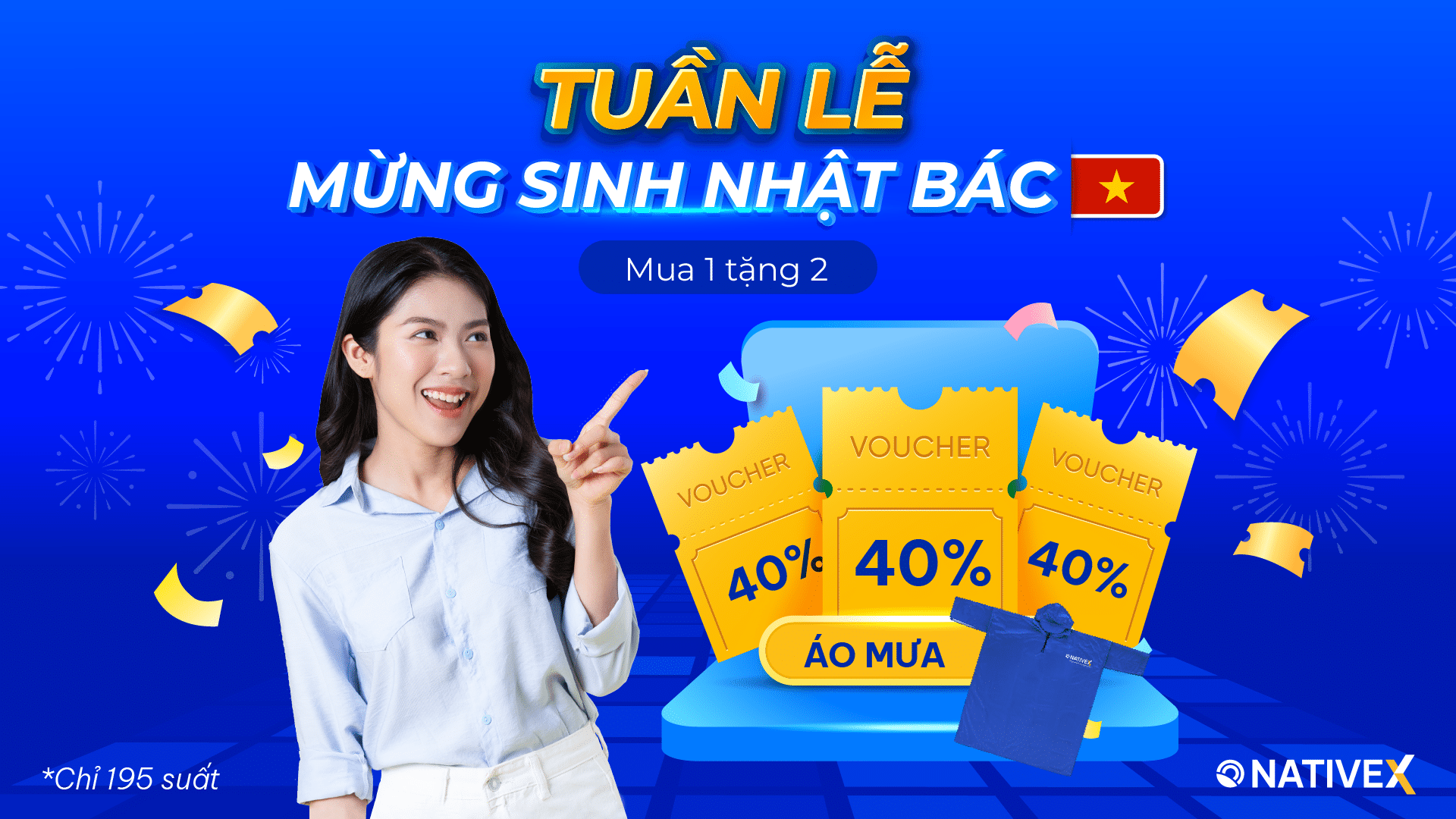 ƯU ĐÃI ĐẾN 40% HỌC PHÍ MỪNG SINH NHẬT BÁC